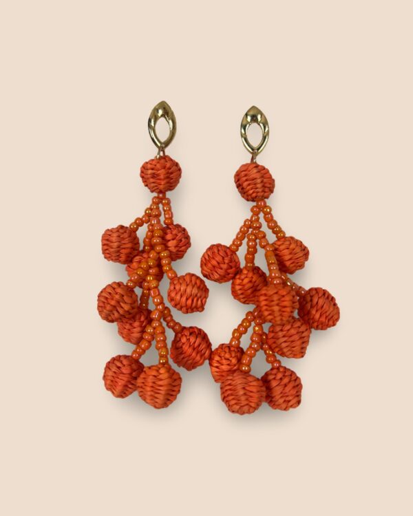 Aretes Toquilla Uvas