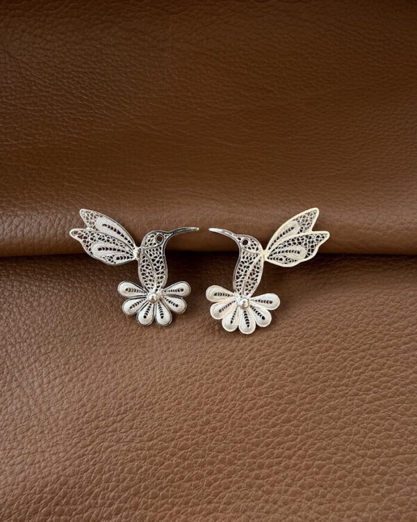 Aretes Colibrí Plata