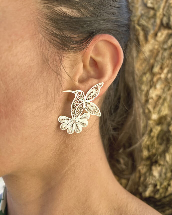 Aretes Colibrí
