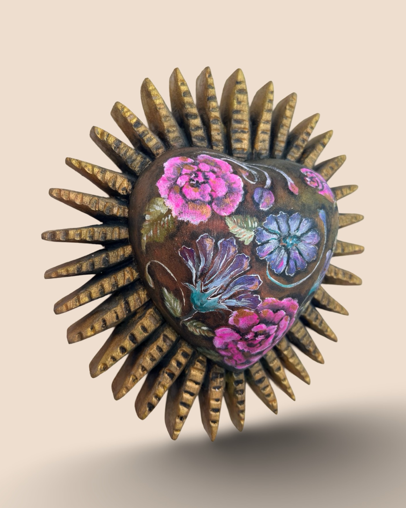 Corazón para colgar Flores de Los Andes Ecuatorianos