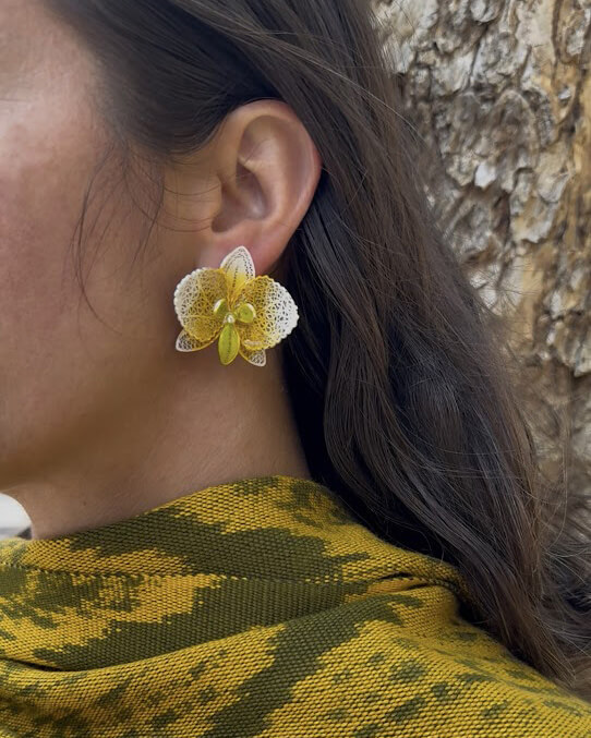 Aretes Cattleya Selva