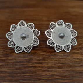 filigree silver earrings