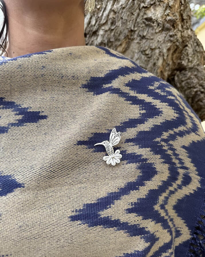 Prendedor Colibrí Filigrana Ecuador