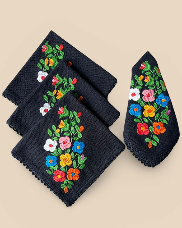 Servilleta Bordada a Mano Ecuador