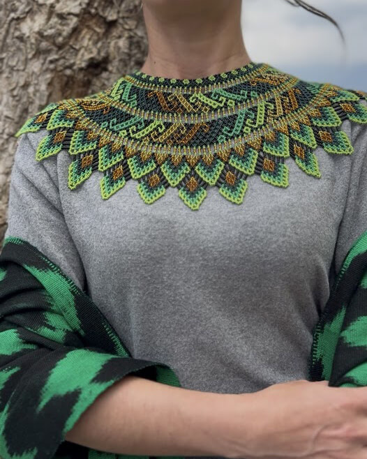 Collar Saraguro Verde