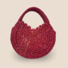 Bolso Paja Toquilla Rojo